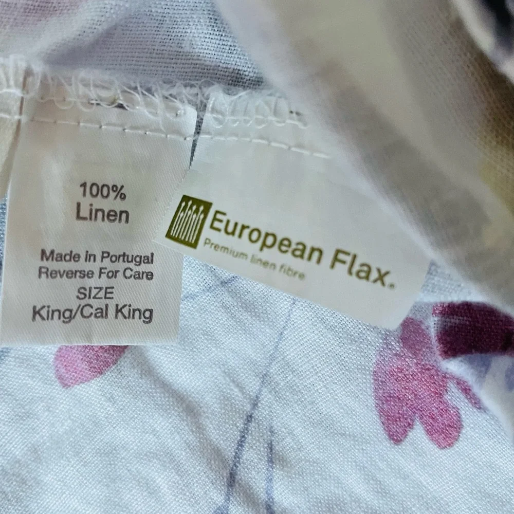 Garnet Hill Relaxed-Linen Duvet Covet - King/Cal King - Picture 6 of 12